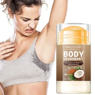Body Deodorant, Smooth Solid Stick, Rotating Bottom Design, Apply Smoothness, Can Be Used for Whole Body Deodorization