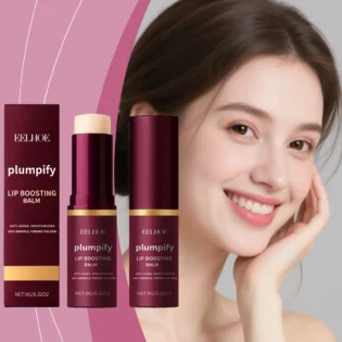 Plumping Lip Balm: Moisturizes and softens lips with a silky, non-sticky texture, ideal for daily care.