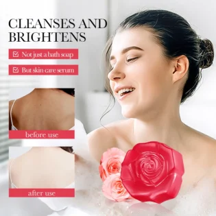 SADOER Rose Facial Soap Face Wash Foam Facial Cleanser Whitening Nourishing Moisturizing Anti Acne Body Bathing Facial Soap