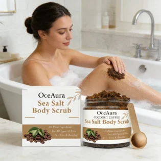 Coconut Coffee Body Scrub Exfoliating Dead Skin Dry Skin Remedy Smooth Skin Care Winter Skincare Moisturizing Repairing 100g