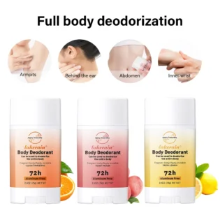 Body Deodorant Stick Rose Peach Body Odor Remove Cream Removal Armpit Refreshing Antiperspirant Lasting Aroma Deodorant SkinCare