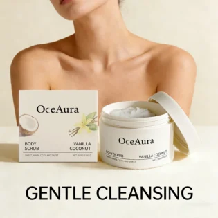 Vanilla Coconut Body Scrub Exfoliating Gentle Cleansing Body Skin Relieves Skin Tightness Nourish Moisturizing Scrub Skin Care