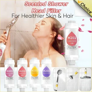Shower filter contains fragrance, vitamin C softener, hard water purifier to remove residual chlorine, bathroom accessories
