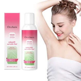 Body Hair Removal Spray - Gentle, Refreshing, Non-Irritating Care for Skin, Hair Cleansing and Removal Spray