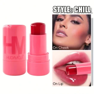 Water Jelly Tint Blush Pink Jelly Tinted Makeup Stick for Lips and Cheek Stain Buildable Watercolor Finish Lasting Moisturising