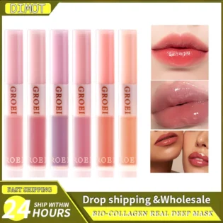 Glitter Lipstick Moisturizing Crystal Jelly Pearlescent Lip  Change Transparent Plumper Gloss  Balm ColorTint Cosmetic Lip Gloss