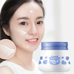 55g Milk Hyaluronic Acid Moisturizing Cream Smooth Nourish Face Creams  Improving Dryness & Roughness Facial Skin Care Products