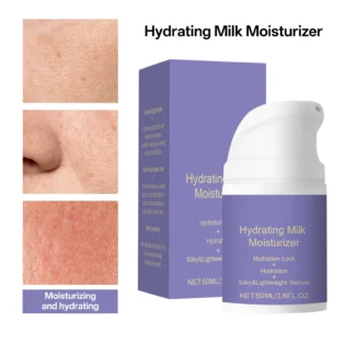 Hydrating Milk Moisturizer 50ml Deep Moisture Cream Shea Butter & Glycerin Repair Barrier Fade Fine Line Non-Greasy for All Skin